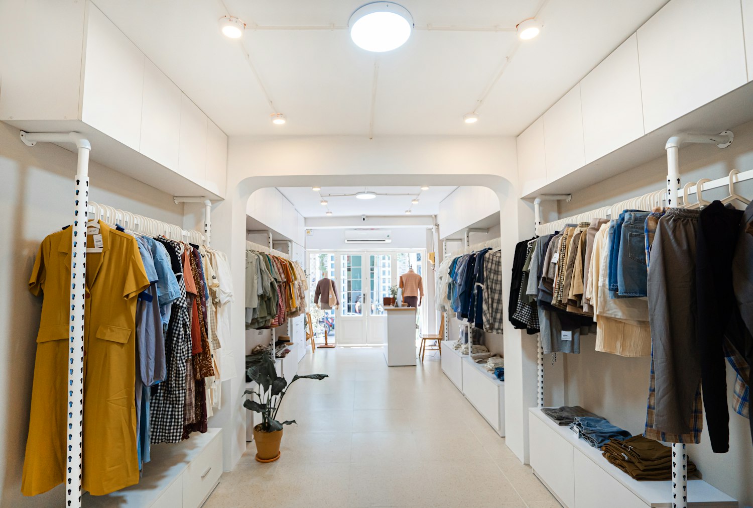 Interieur van de concept store